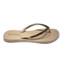 CHINELO DE BORRACHA COM STRASS